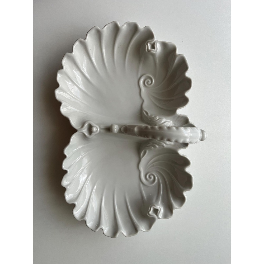 West Germany Vintage Double Leaf Relish/Snack dish